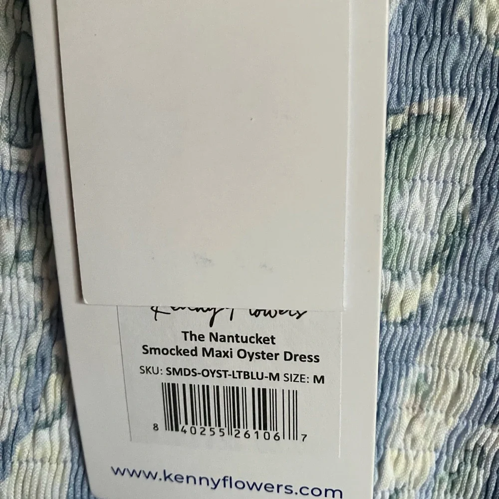 Kenny Flowers Nantucket Blue and White Maxi Dress - Picture 2 of 3